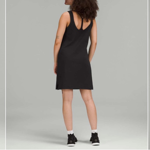 Classic-Fit Cotton-Blend Scoop Dress - Picture 2 of 4